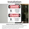 Signmission 7 in H x 5 in W, Vinyl Decal, Rectangle, Confined Space Do Not Enter Bilingual OS-2PACK-DS-D-57-VS-1083 - alternate 6